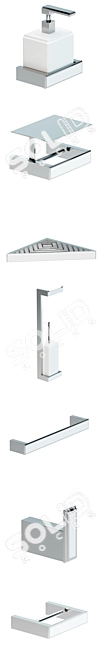 Luxury Bathroom Accessories Gessi 3D model image 3