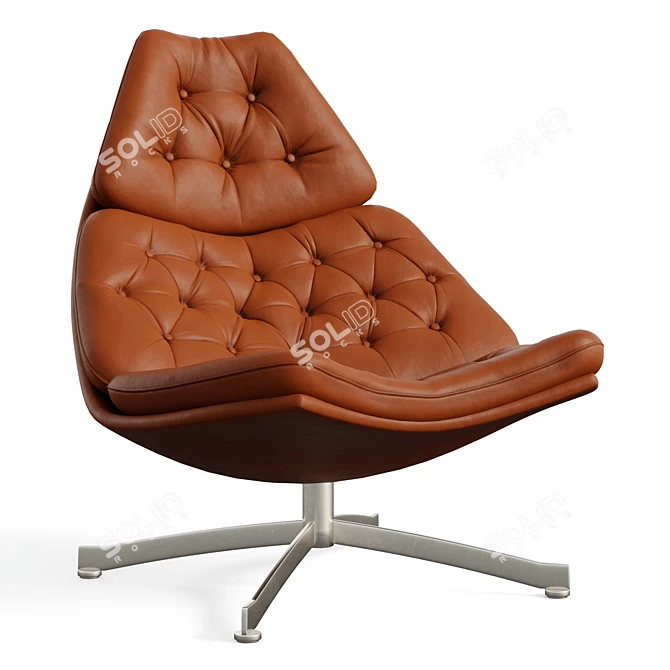 Swivel Armchair F587-F588 Comfort 3D model image 1