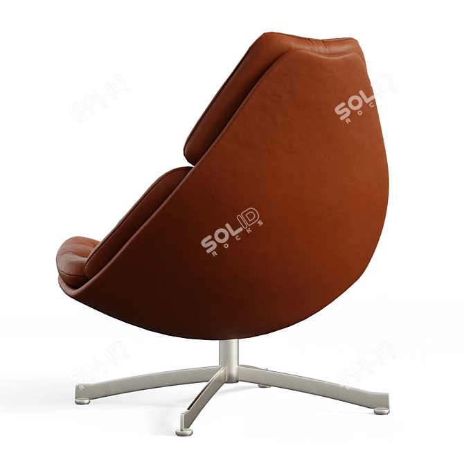 Swivel Armchair F587-F588 Comfort 3D model image 3