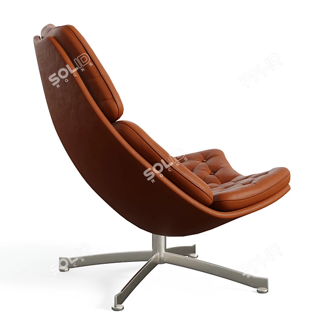 Swivel Armchair F587-F588 Comfort 3D model image 4