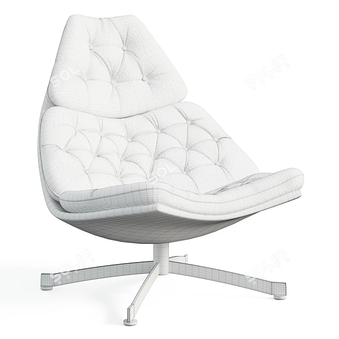 Swivel Armchair F587-F588 Comfort 3D model image 6