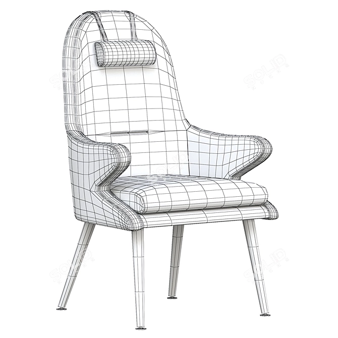 Kaia Lounge Chair 2015 Render 3D model image 6