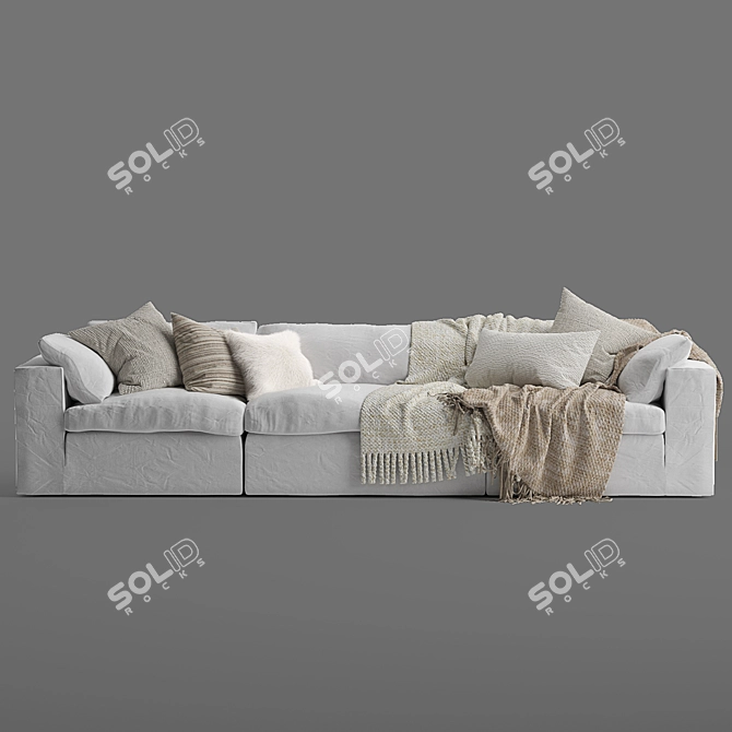 Modern Mateo Modular Sofa 3D model image 3