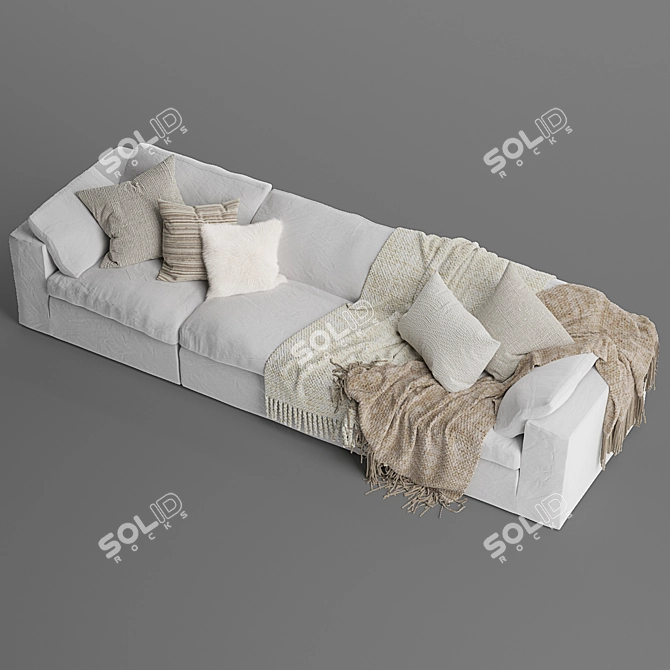 Modern Mateo Modular Sofa 3D model image 5