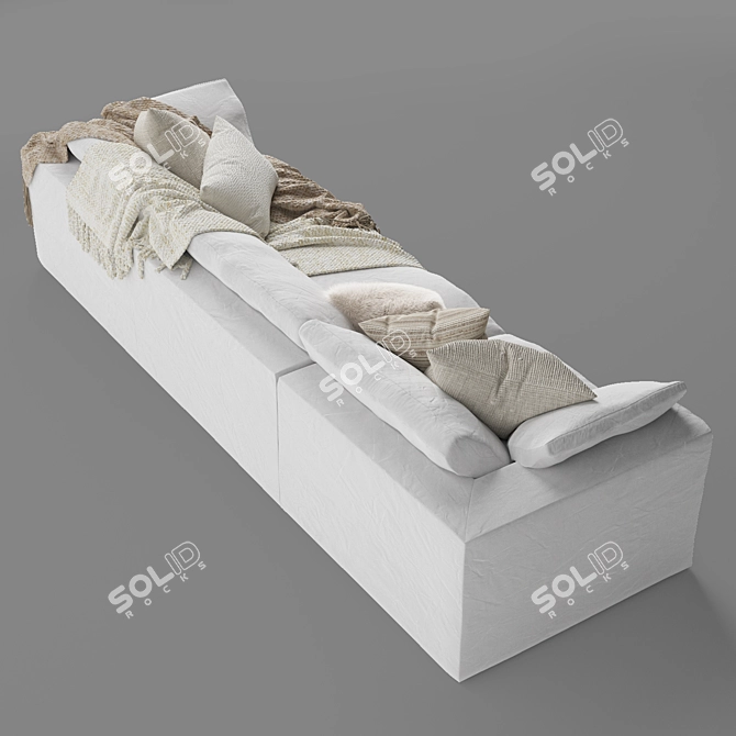 Modern Mateo Modular Sofa 3D model image 6