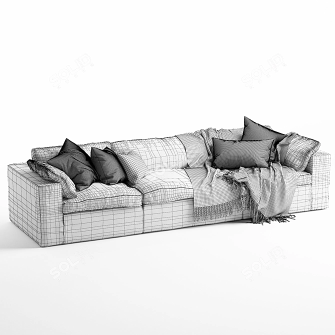 Modern Mateo Modular Sofa 3D model image 7