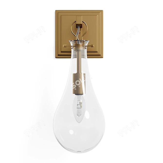 Dewdrop Glass Wall Sconce 3D model image 3