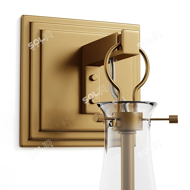 Dewdrop Glass Wall Sconce 3D model image 5