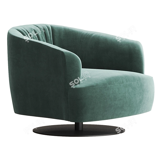 NICOLINE DIGA Swivel Armchair 3D Model 3D model image 2