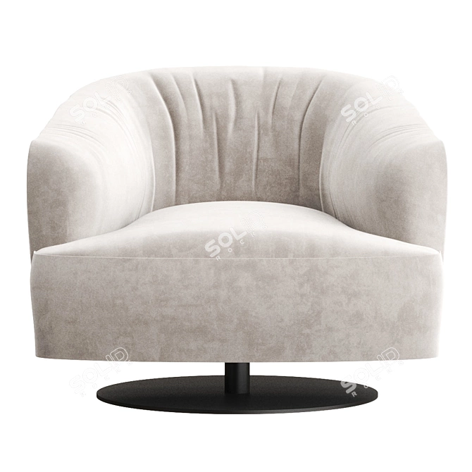 NICOLINE DIGA Swivel Armchair 3D Model 3D model image 4