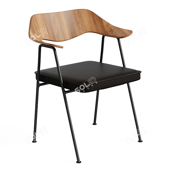 Iconic Robin Day 675 Chair 3D model image 1
