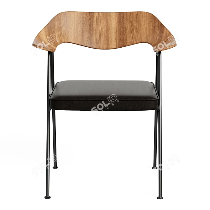 Iconic Robin Day 675 Chair 3D model image 5