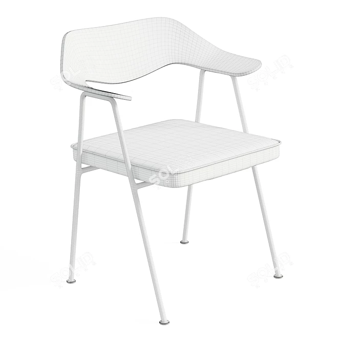 Iconic Robin Day 675 Chair 3D model image 6