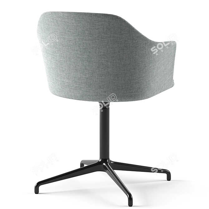 Modern Scandinavian Style Rely Chair 3D model image 3