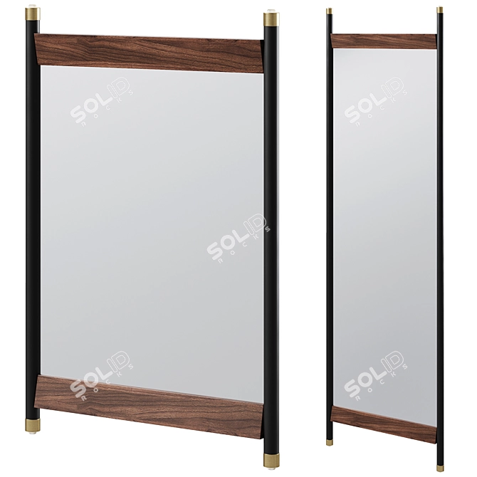 Ravello Wall Mirror by Kare Design 3D model image 1