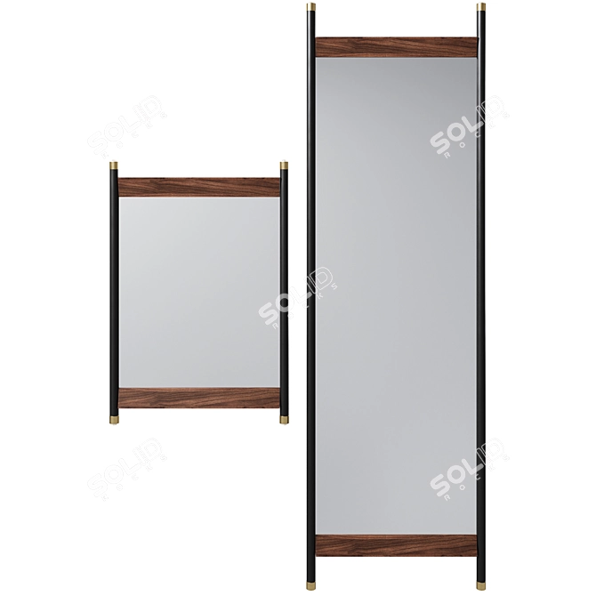 Ravello Wall Mirror by Kare Design 3D model image 2