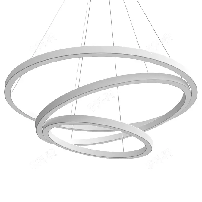 Dimmable Hurricane Ceiling Fan 3D model image 1