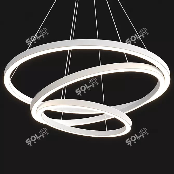 Dimmable Hurricane Ceiling Fan 3D model image 2