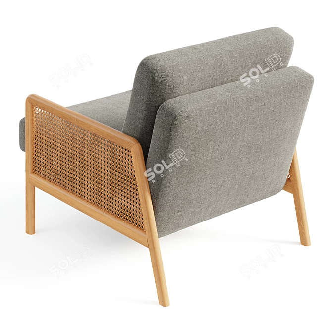 Cane Accent Armchair | Design Your Own 3D model image 3