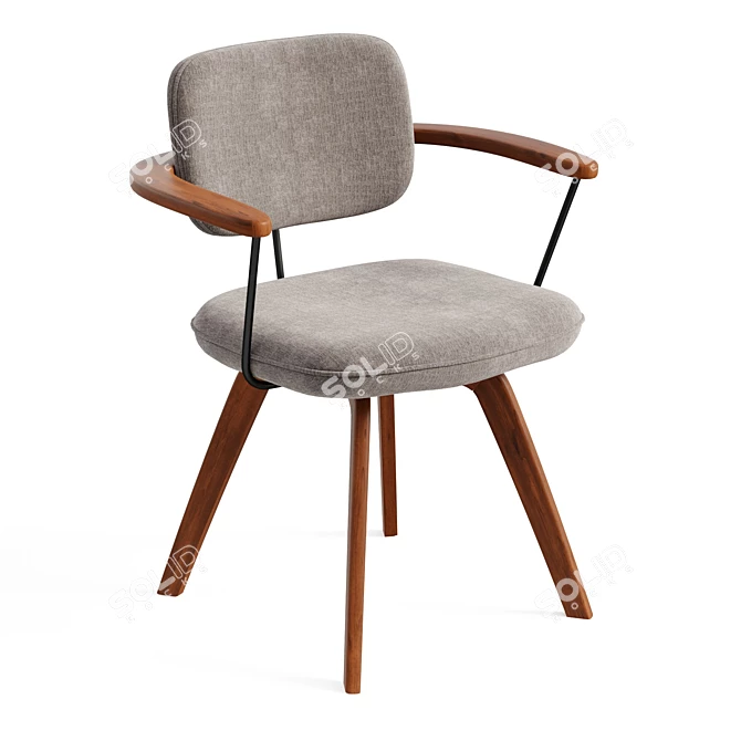 Scandi-inspired Soren Office Chair 3D model image 1