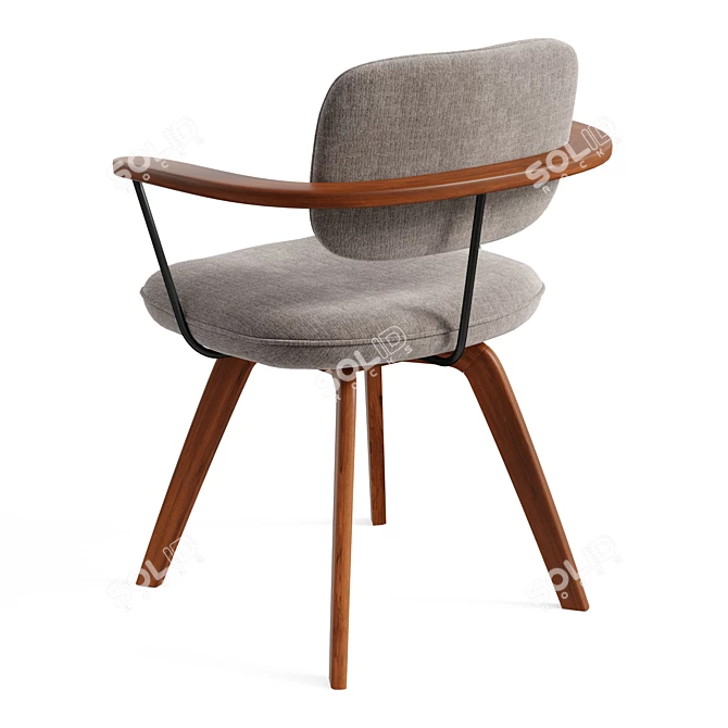 Scandi-inspired Soren Office Chair 3D model image 3