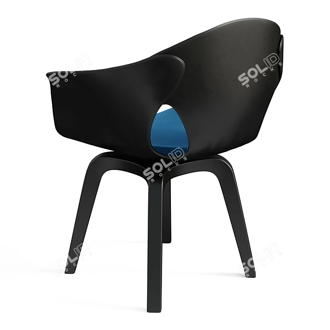 Elegant Laura Chair 3D model image 3