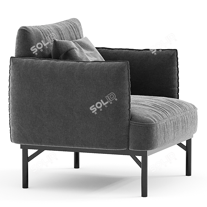 Stylish Penn Chair for Home 3D model image 3