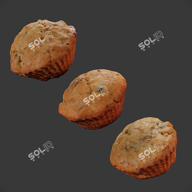 Delicious Cupcake 3D Model 3D model image 3