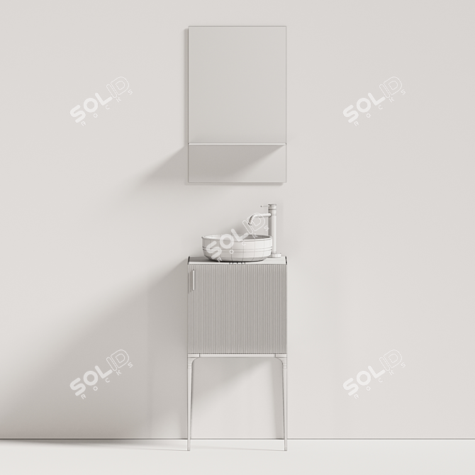 Grate Prime Bathroom Furniture Set 3D model image 1