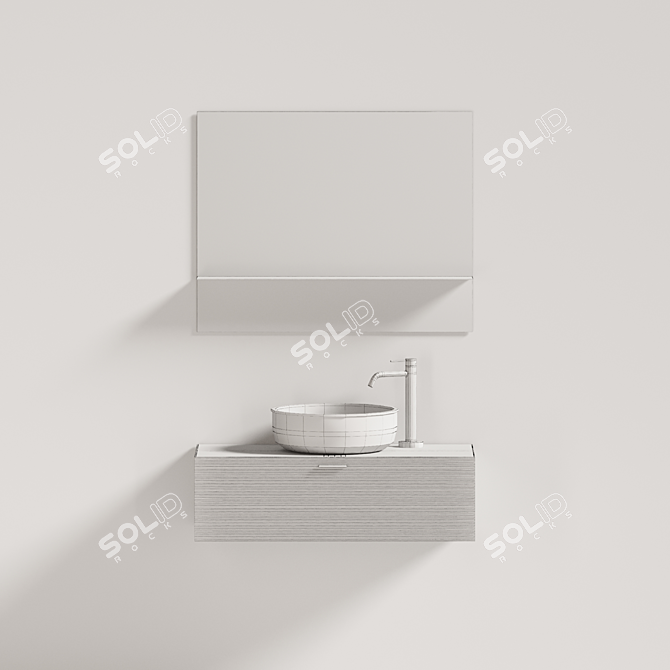 Grate Prime Bathroom Furniture Set 3D model image 2