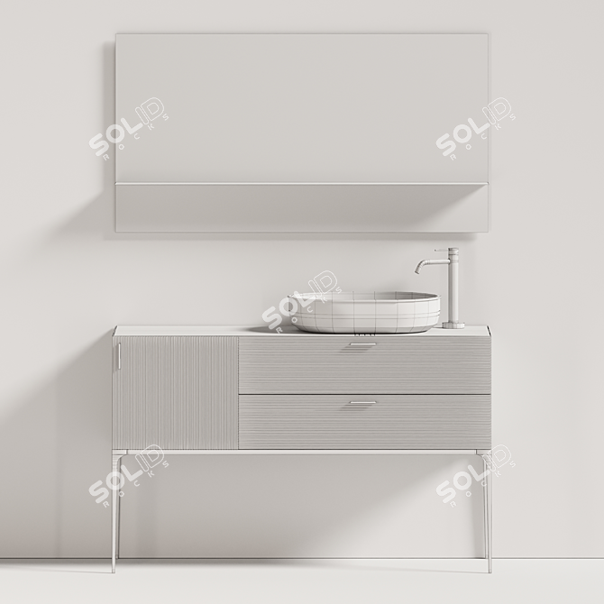 Grate Prime Bathroom Furniture Set 3D model image 6
