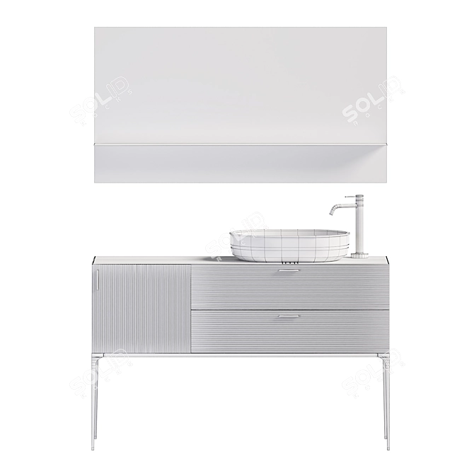 Grate Prime Bathroom Furniture Set 3D model image 12