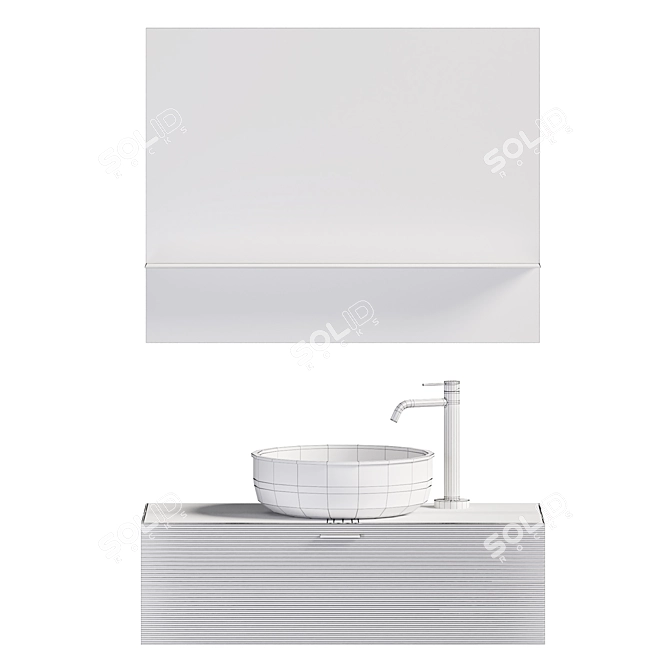Grate Prime Bathroom Furniture Set 3D model image 14