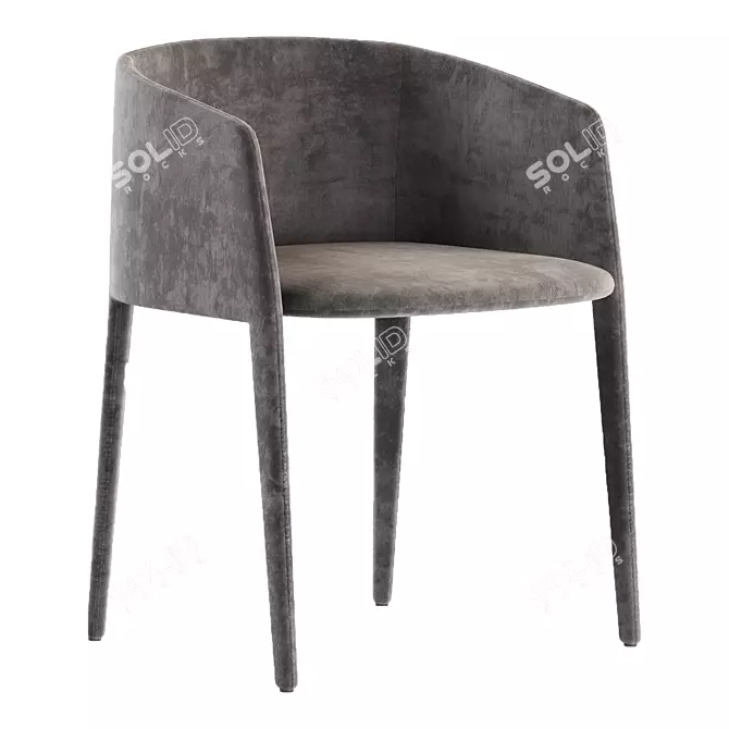 ACHILLE Armchair: Sleek Modern Design 3D model image 1