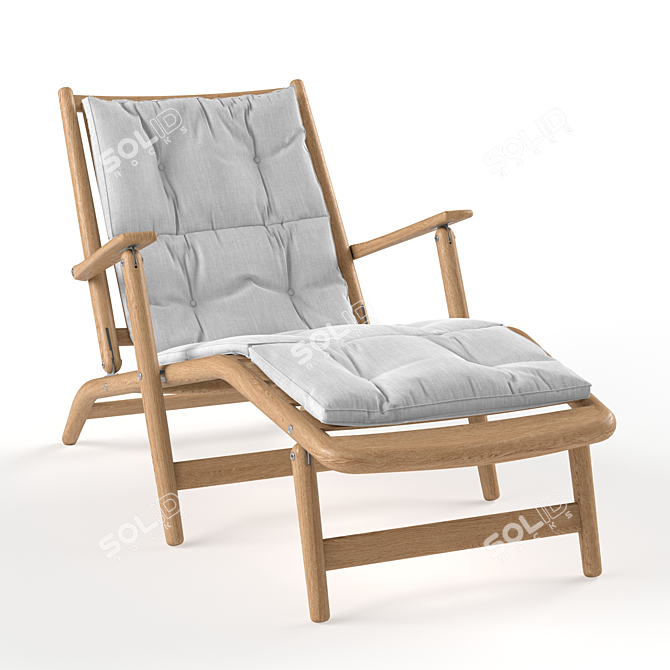 Roda Levante LongChair 3D Model 3D model image 4