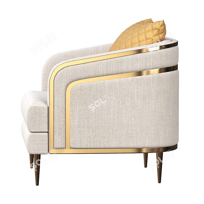 Elegant Caracole Tranquil Chair 3D model image 4