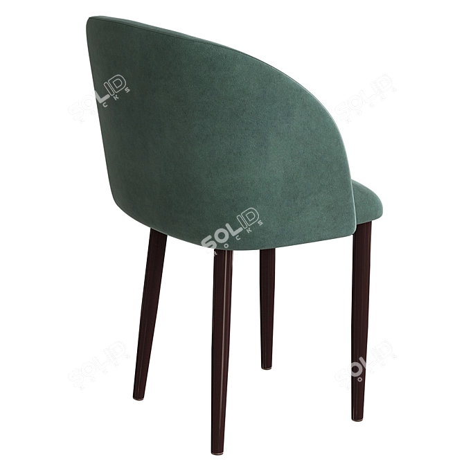 Metallic Half-Round Chair | Stolburg Collection 3D model image 4