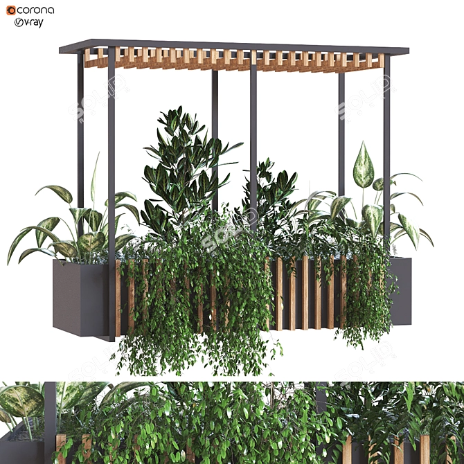 Modern Indoor Plant Set 278 3D model image 1