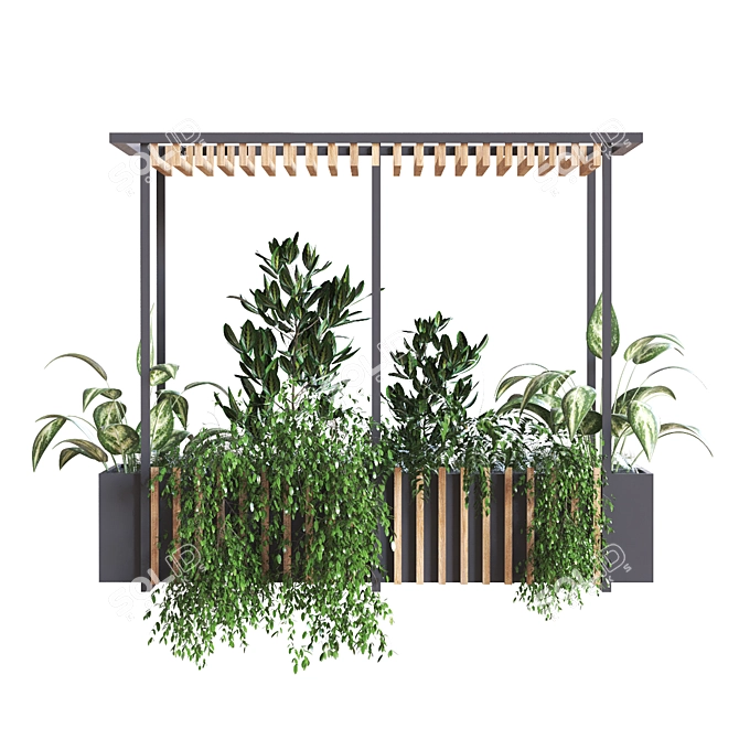 Modern Indoor Plant Set 278 3D model image 2