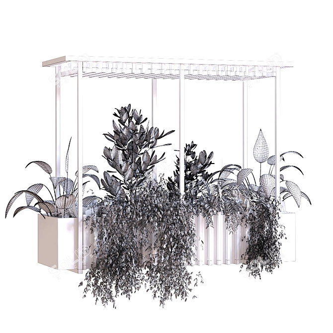 Modern Indoor Plant Set 278 3D model image 5