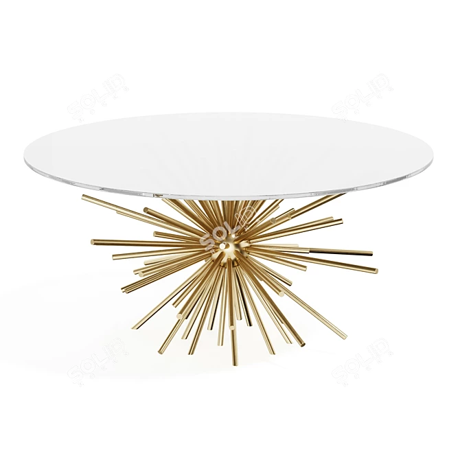 Cosmic Orb Steel Coffee Table 3D model image 3