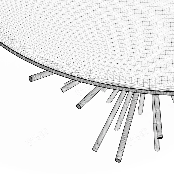 Cosmic Orb Steel Coffee Table 3D model image 6