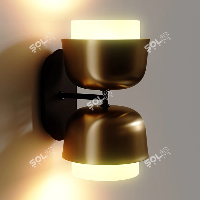 Elegant Metal Wall Sconce, Clepsos 3D model image 3