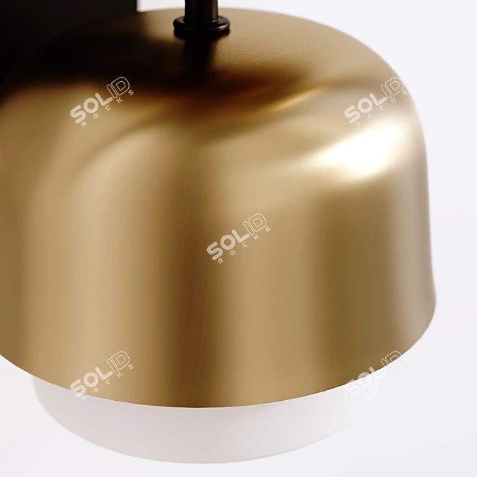 Elegant Metal Wall Sconce, Clepsos 3D model image 4