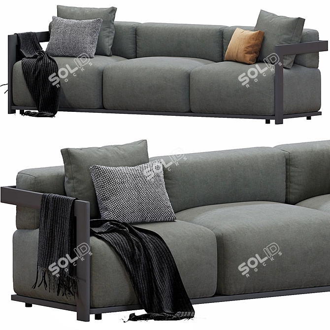 Modern Meridiani Cloud Sofa Set 3D model image 3