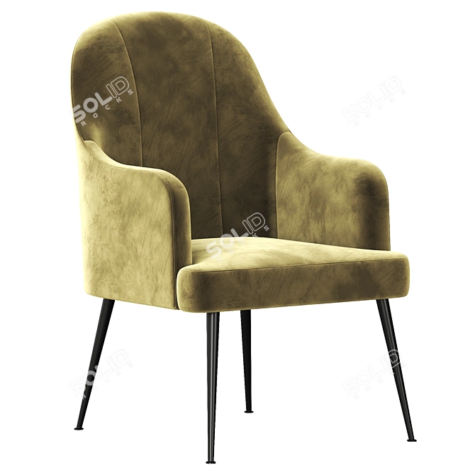 Modern Accent Chair 2015 Model 3D model image 1