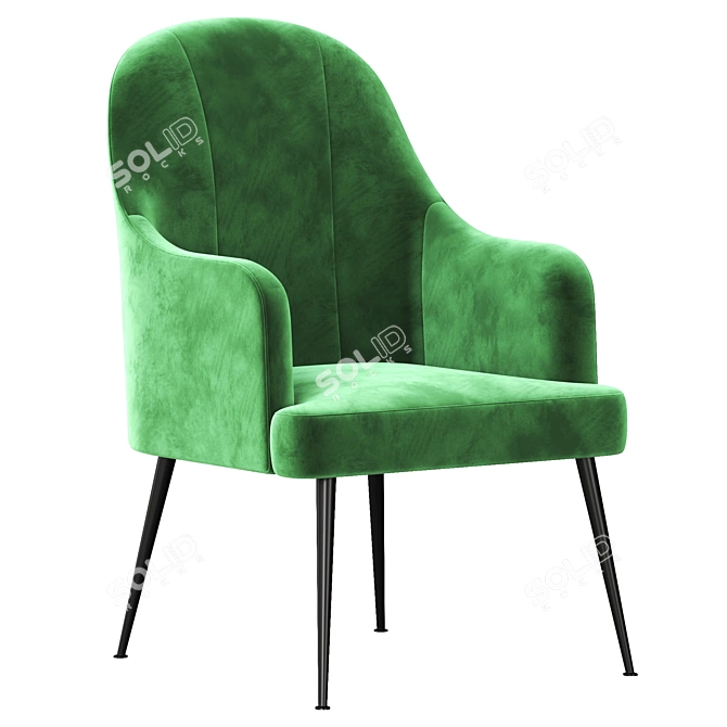 Modern Accent Chair 2015 Model 3D model image 2