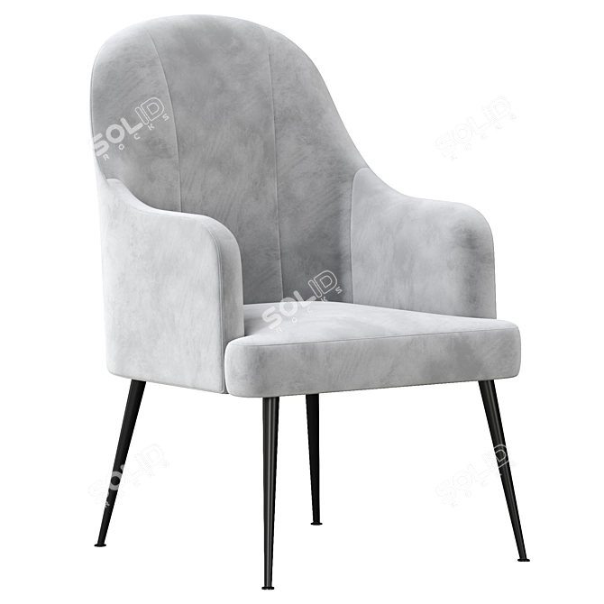 Modern Accent Chair 2015 Model 3D model image 5