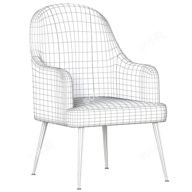 Modern Accent Chair 2015 Model 3D model image 7