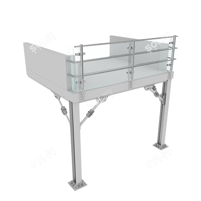 Modular Terrace Balustrade Solution 3D model image 6